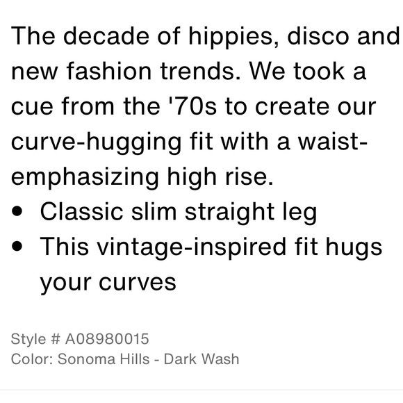 Levi’s 70s High Slim Straight jean (23X29) - Picture 15 of 16